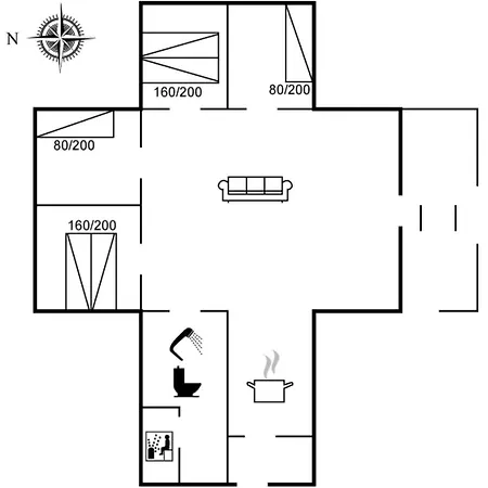Gidske - 300m From The Sea By Interhome *